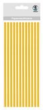Ursus 56850001 - papieren rietjes, goud, maat S, lengte ca. 19,5 cm, diameter ca. 0,6 cm, 24 stuks, met folieveredeling, geschikt voor levensmiddelen, voor vormgeven en decoreren