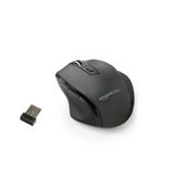 Amazon Basics Ergonomische draadloze USB-muis - DPI instelbaar - Zwart