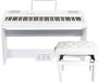 Fazley FSP-500-W piano numérique blanc + support + banc de piano