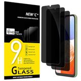 NEW'C 3 Stuks, Privacy Screen Protector voor Samsung Galaxy A14 5G/4G, M14 5G, gebalanceerde 35-graden privacyhoek met oogbescherming, ultraduurzame 9H-hardheid, bubbelvrij