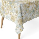 ECOMMERC3 Vlekafstotend tafelkleed voor rechthoekige tafel, afmeting 240 x 140 cm, vuilafstotend, extra zacht en waterdicht, goudkleurig