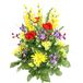 Admired By Nature YW-RD-PUR Kunstmatige Dahlia, Morning Glory en Ranunculus en Blossom Fillers Gemengde Bush-30 Stengels voor Thuis, Bruiloft, Restaurant en Kantoordecoratie Arrangement