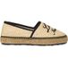 Moschino Espadrilles en raffia avec broderies Beige