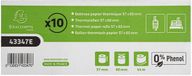 Exacompta 60x Kassa/ Bankterminal rollen 57x60mm - 1 laag thermisch papier 55g/m2 - zonder Phenol - Wit - 43347E