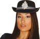 Fiestas Guirca Politiehoed Vilt Zwart/wit/zilver One-size