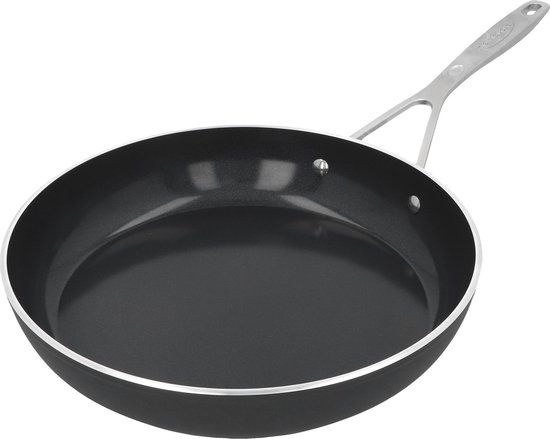 Demeyere Alu Industry 3 Koekenpan - Ceraforce - 28 cm - Zwart - PFAS-vrij