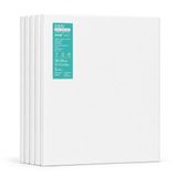 EXERZ 30x30cm Voorgespannen Schildersdoeken 5 stuks