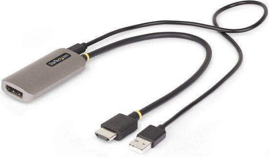 StarTech.com 30cm HDMI naar DisplayPort Adapter Kabel, 8K 60Hz, Actieve HDMI 2.1 naar DP 1.4 Video Converter