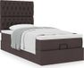 Prolenta Maison Exclusive - Ottoman bed met matras, donkergrijs, 90x200 cm, textiel