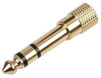 Pro Signal PSG08559 3.5mm naar 6.35mm Stereo Jack Plug Adapter, Goud