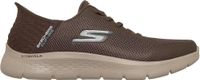 Skechers GO WALK FLEX - HANDS UP Heren Instappers - Chocolate