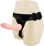 Baile ELAVIA B. BĄK I M. FIUK Double Ultra Penetration Strap-On Flesh