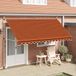 Maison Exclusive - Pare-soleil extensible, à commande manuelle, 400 cm, orange et marron