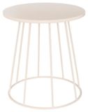 Atmosphera Salontafel en bijzettafel latte Ø 38 cm metaal beige rond compact
