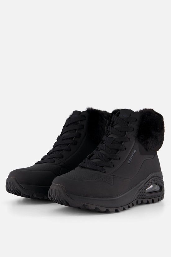 Skechers Uno Rugged - Fall Air Dames Veterboots - Zwart