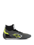 Alpinestars Supertech Chaussures - FIA/SFI Gris frais Noir Blanc Yelw Fl, Taille : 9.5