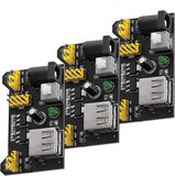 AZDelivery 3 x MB102 Breadboard Voedingsadapter - 3.3V/5V - Arduino Compatible - Incl. E-Book