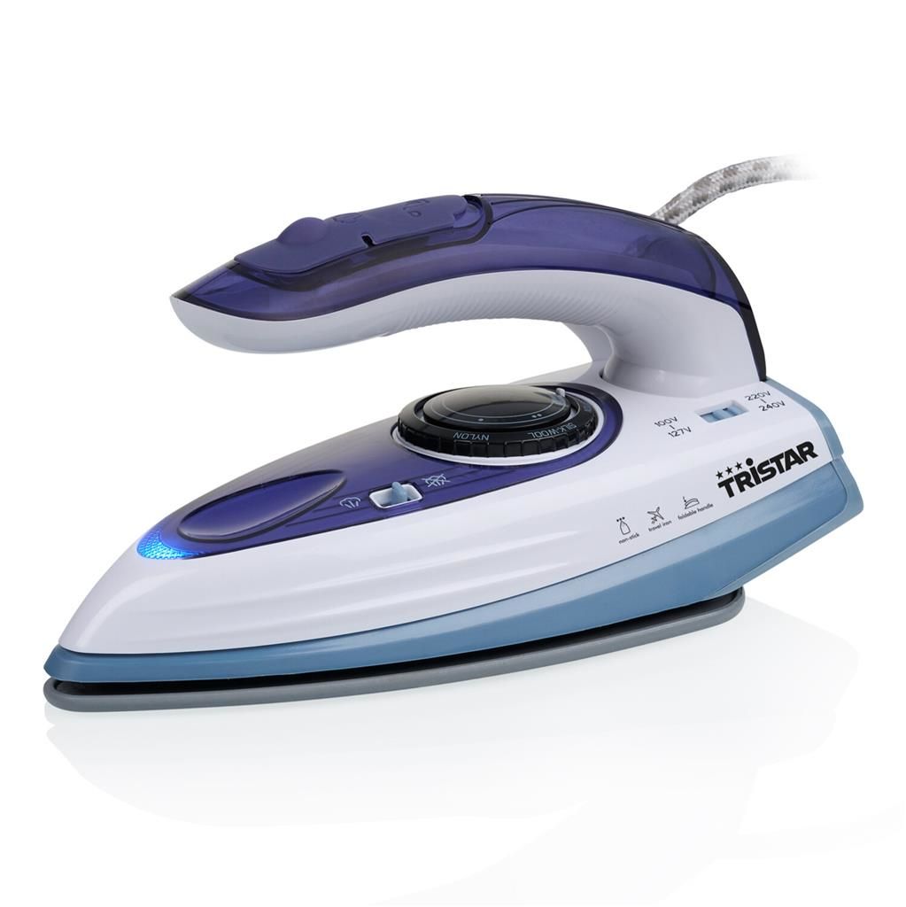 Tristar ST-8152 Travel Steam Iron - Ceramic Soleplate - 1100W - Blue