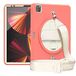 hoes iPad Pro 12,9 inch (2021/2020/2018) hoes met schouderriem voor iPad 5/4/3e generatie met 360 graden draaibare standaard, oranje