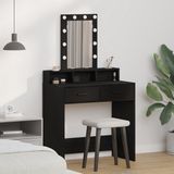 vidaXL Kaptafel Zwart Bewerkt Hout