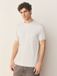Next - Heren - Katoenen T-shirt met ronde hals en korte mouw - Grijs