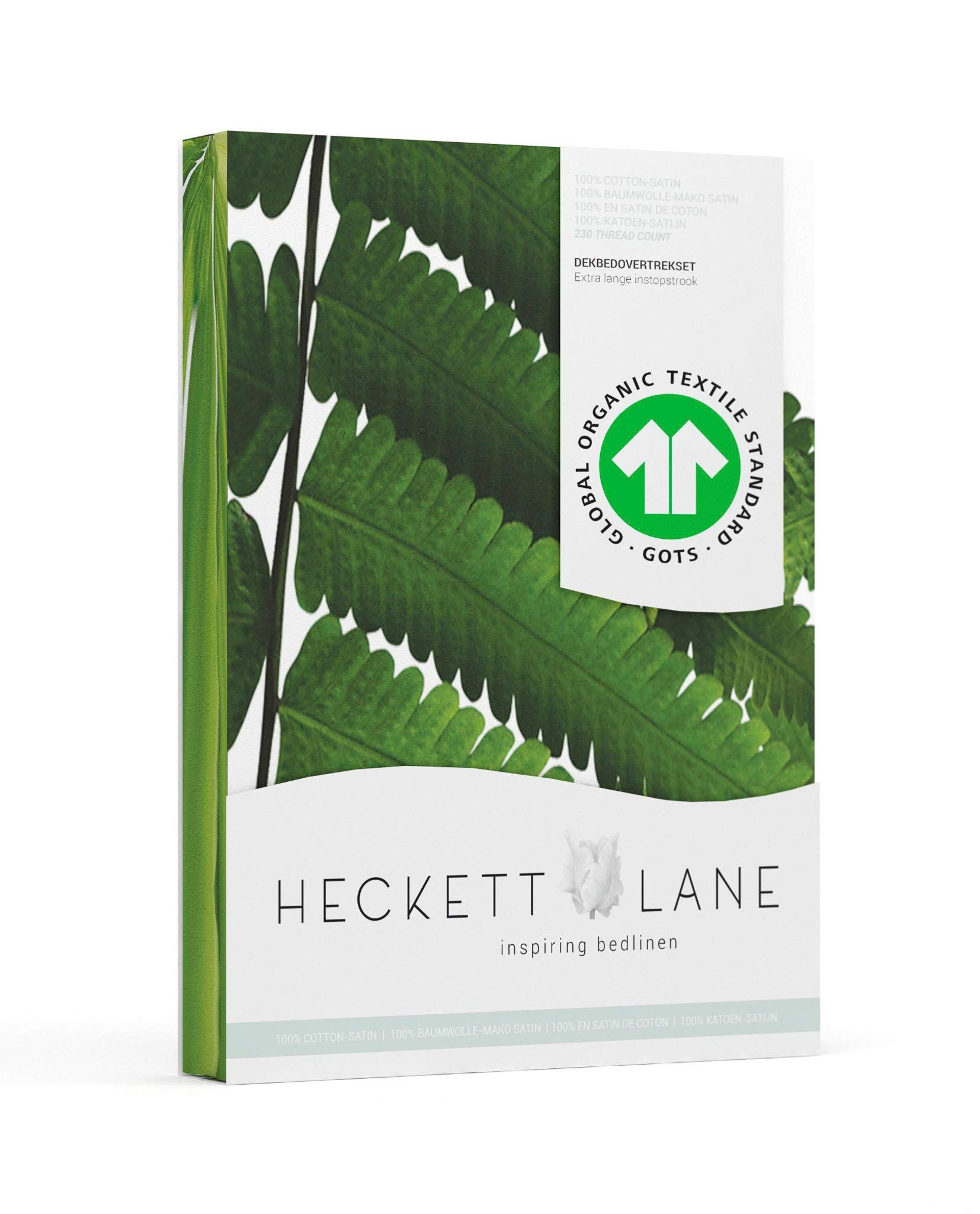 Heckett & Lane Heckett & Lane Mala - Dekbedovertrek - Lits-jumeaux - 260x200/220 cm + 2 kussenslopen 60x70 cm - Pure green