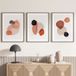 Lot de 3 affiches / posters triptyque - abstrait - 3 affiches - 50x70 cm (cadres non fournis) - bordure noire
