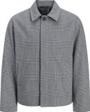 JACK&JONES JJEHARRIS SHORT COAT SN Heren Buitenjas Light Grey Melange Geruit M