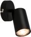 B.K.Licht - Ultra-efficiënt Wandlamp - opbouwspot - incl. EEK A lamp - draaibaar - 3000K warm wit licht - 8x15.5 cm - zwart