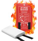 Merkloos Branddeken - 101,6 x 101,6 cm - Glasvezel - Tot 550 °C