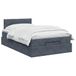 vidaXL Ottomaanse Bed met Matras en LED Donkergrijs 120 x 190 cm