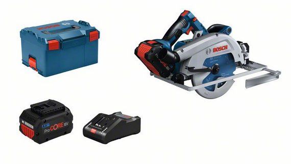 Bosch GKS 18V-68 GC 18V Li-Ion accu Cirkelzaag set (2x 5.5Ah accu) in L-Boxx - 190 x 30 mm