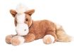 Uni-Toys Bruin paard, liggend, superzacht, 28 cm (lengte), pluche, boerderijdier, knuffeldier