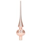 Decoris Kerst piek - lichtroze - 26 cm - glas - glans