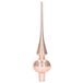 Decoris Kerst piek - lichtroze - 26 cm - glas - glans
