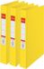 Esselte Ringband mappen/ordners - 3x - geel - A4