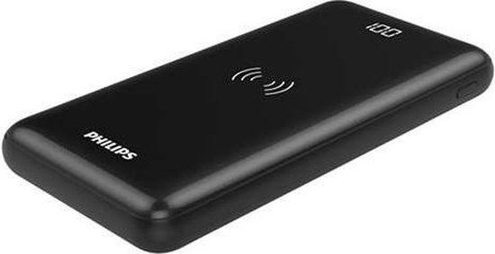 Philips DLP1011Q/00 Powerbank 10000mAh - QI - 2 USB-Poorten - Power Delivery - Zwart
