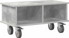 Support TV 68,5 x 35 x 35 cm Béton Gris Bois traité