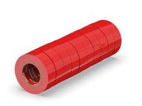 ERKO Isolatietape Rood 10-pack 15mm x 10m PVC Reparatie van Elektrische Leidingen, Zeer Flexibel met Sterke Kleefkracht, Bestand tegen Chemicaliën, Waterdicht
