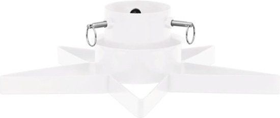 vidaXL Kerstboomstandaard - 47x47x13,5 cm - Wit