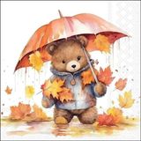 Ambiente Europe Ambiente Lunch Servetten Umbrella bear - 33x33 cm