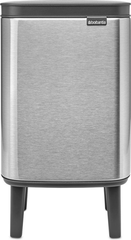 Brabantia Bo Hi Prullenbak - 4 liter - Badkamer - Matt Steel Fingerprint Proof
