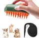 Azomor® Brosse vapeur et massage innovante pour animaux de compagnie avec tous types de pelages - Vert