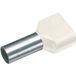 Vogt Verbindungstechnik 470914D Dubbele adereindhulzen 16 mm² Deels geïsoleerd Ivoor 100 stuk(s)