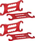 Sunware Kerstverlichting haspels - 4x st - rood