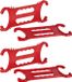 Sunware Kerstverlichting haspels - 4x st - rood