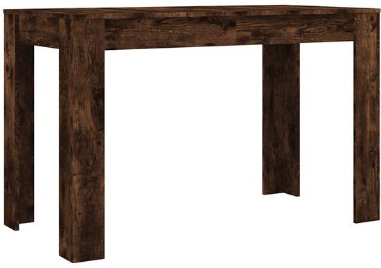 vidaXL Eettafel 120x60x76 cm bewerkt hout gerookt eikenkleurig