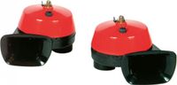 Carpoint Klaxons - 2 tons 12v 112 Db Rouge