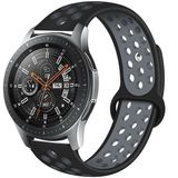 Merkloos / Sans marque Samsung Galaxy Watch sport band - zwart/grijs - 41mm / 42mm