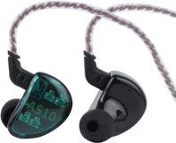 KZ AS10 Écouteurs intra-auriculaires - Stéréo Hi-Fi avec 5 transducteurs à armature équilibrée